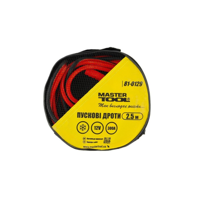 Дроти пускові MASTERTOOL 300 А 2.5 м 81-0129
