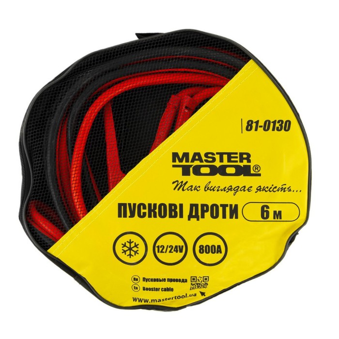 Провода пусковые MASTERTOOL 800 А 6 м 81-0130