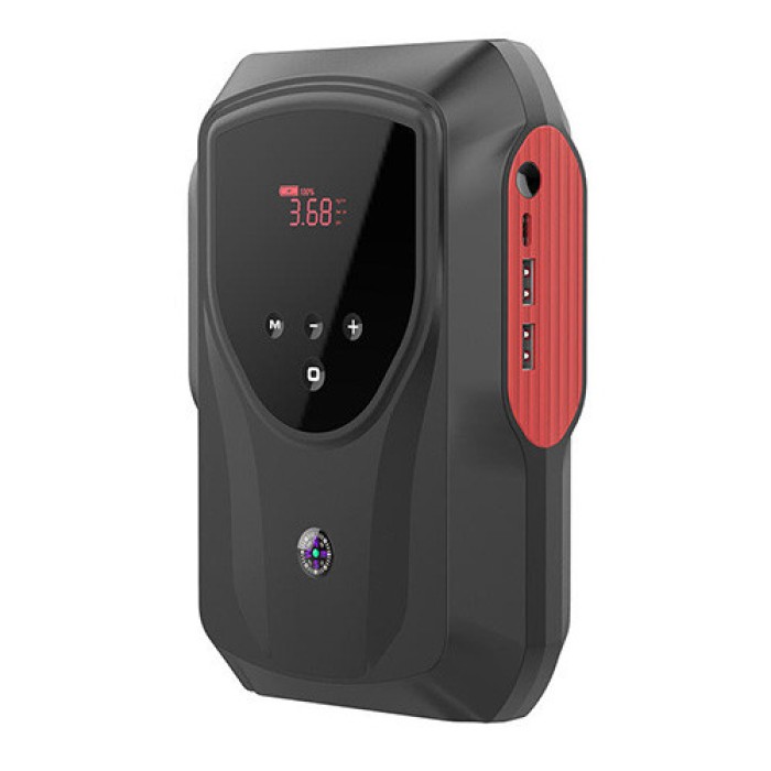 Пусковое зарядное устройство для автомобиля (Бустер) с компрессором 2-в-1, 12V PROTESTER PRO-JS158