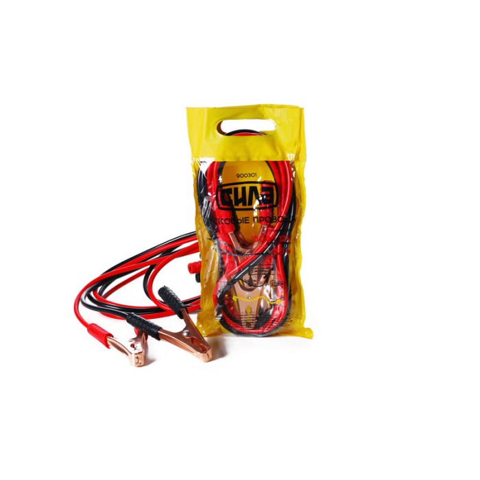 Пускові дроти 150 А, 12 V, Ø 7 мм, 2,5 м (кабель пусковий, прикурювач акумулятора) СИЛА 900301