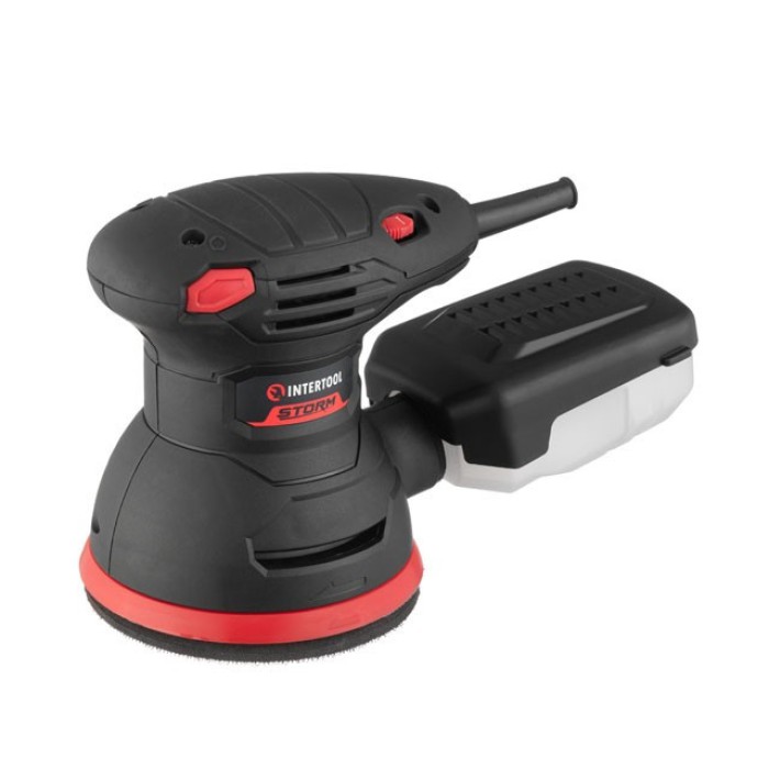 Шліфмашина ексцентрикова INTERTOOL WT-0541, 300 Вт, 5000-12000 об/хв, 125 мм