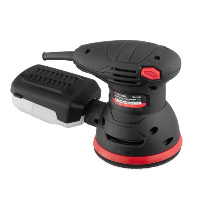 Шліфмашина ексцентрикова INTERTOOL WT-0541, 300 Вт, 5000-12000 об/хв, 125 мм
