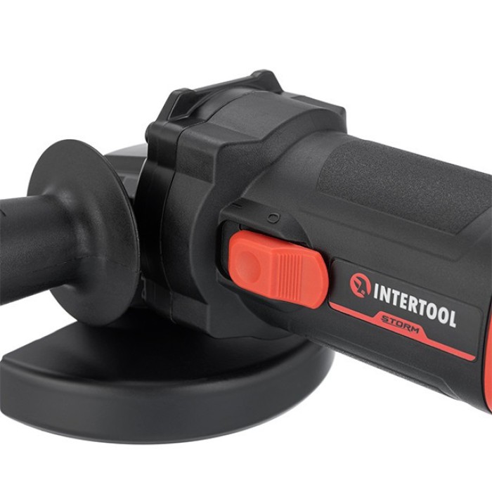Шліфмашина кутова INTERTOOL WT-0234, 1100 Вт, 125 мм, 3000-11000 об/хв, система стабілізації оборотів