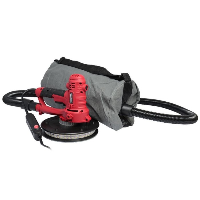 Шліфувальна машина для стін Worcraft DS08-180, 800 Вт, 1200-2300 об/хв, диск 180мм, LED підсвічування