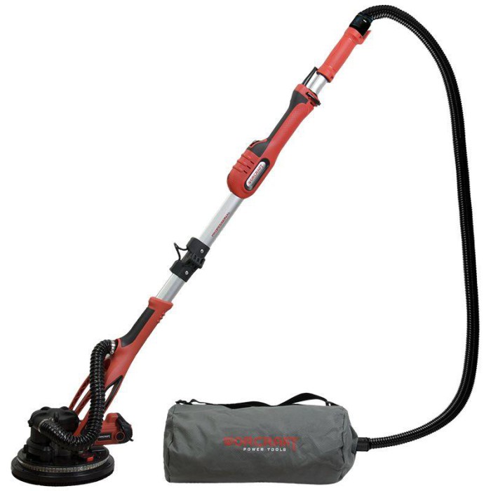 Шліфувальна машина для стін (жираф) WORCRAFT DS09-215, діаметр 225 мм, 900 Вт, 800-1800 об/хв, LED-підсвічування