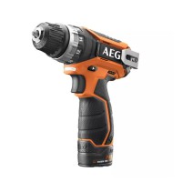 Шуруповерт-дриль акумуляторний AEG BS12C2LI-202C, Li-Ion, 12 В, 2 Ач, 34 Нм, 10 мм, 2 швидкості, LED, 2 акк, кейс