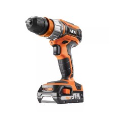 Шуруповерт-дриль акумуляторний AEG BS 18C2X, Li-Ion, 18, 2 Ач, 50 Нм, 13 мм, 2 акк, кейс, LED, (4935459423)