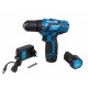 Шуруповерт акумуляторний KRAISSMANN 2500 ABS 12/2 Li, 12 В, 2 акум, 28 Нм, 2 швидкості, кейс, LED підсвічування