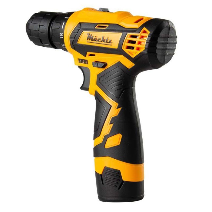 Шуруповерт акумуляторний Mächtz MCD-12N-Li (12В, 28 Нм, LED-підсвічування, кейс)