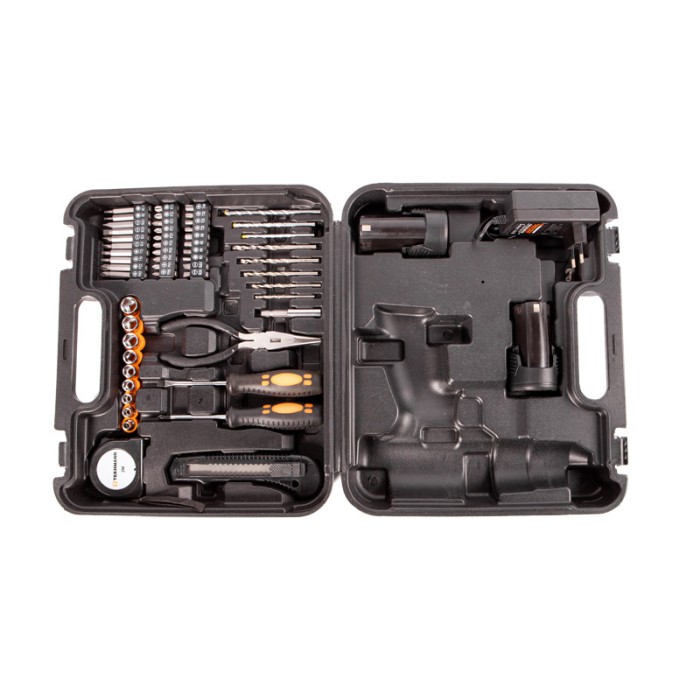 Шуруповерт акумуляторний Tekhmann TCD-12/2 BS Kit (12 В, DFR патрон, безщітковий, набір інструментів, кейс) Шуруповерт акумуляторний Tekhmann TCD-12/2 BS Kit (12 В, DFR патрон, безщітковий, набір інструментів, кейс)
