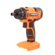 Шуруповерт аккумуляторный Tekhmann TCD-18/2 BS Kit, 18 В, 2 акк, 2 скор, DFR патрон, 50 Нм,  бесщеточный двиг.
