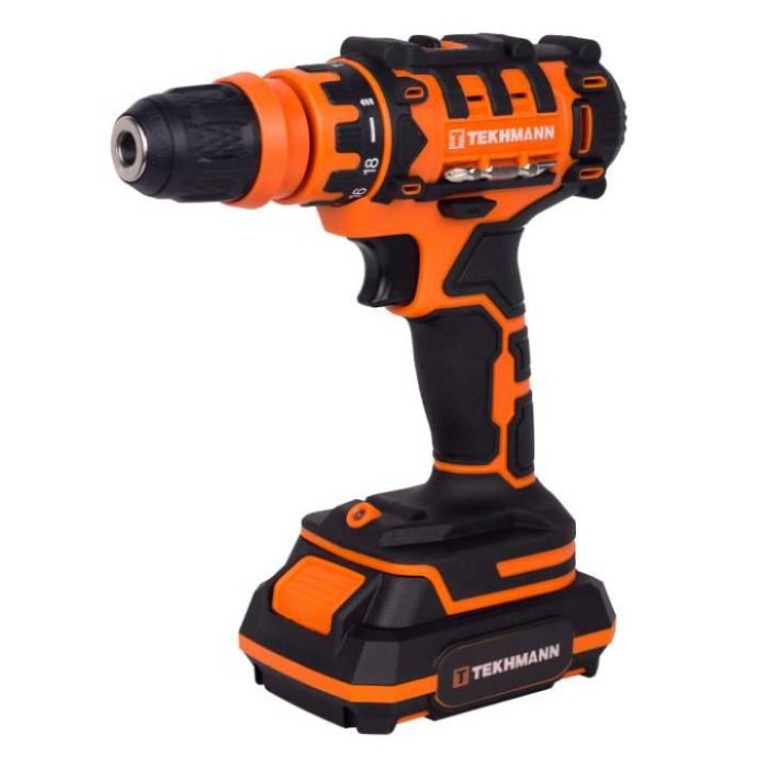 Шуруповерт акумуляторний Tekhmann TCD-21/2 DFR (2 АКБ 21В, 2 А*г, DFR патрон, кейс) Шуруповерт акумуляторний Tekhmann TCD-21/2 DFR (2 АКБ 21В, 2 А*г, DFR патрон, кейс)