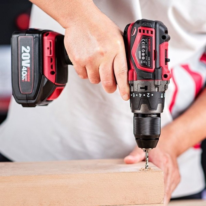 Шуруповерт акумуляторний Worcraft CHD-S20LiB, 20 В, без акк., 1650 об/хв, 55 Нм, LED підсвічування, 2