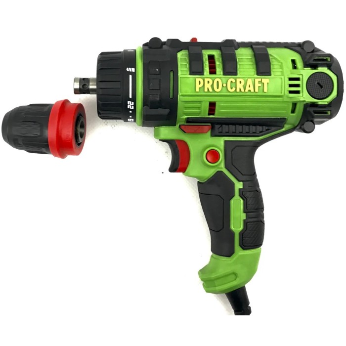 Шуруповерт мережевий PROCRAFT PB-1150 DFR патрон 2-х швидкісний