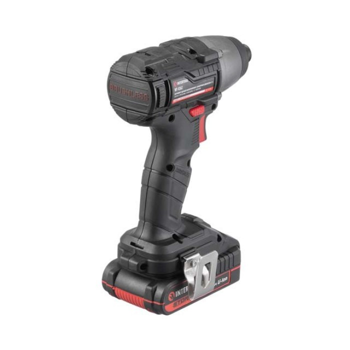 Шуруповерт ударний (гвинтоверт) акумуляторний INTERTOOL WT-0362, безщітковий двигун, 20 В