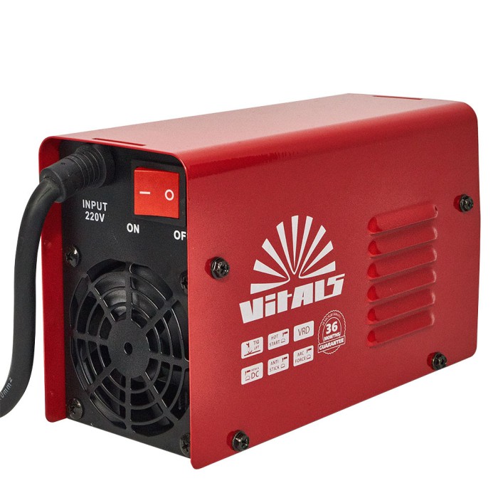 Сварочный аппарат (инвертор) Vitals MMA-1400 LCD mini, 220 В, 5 кВт, диапазон тока 20-140 А, электроды 1.6-4.0