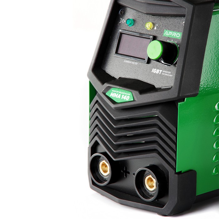 Сварочный аппарат инверторный APRO MMA-140 20-140А эл 4мм 2,5+1.5м + набор кабелей