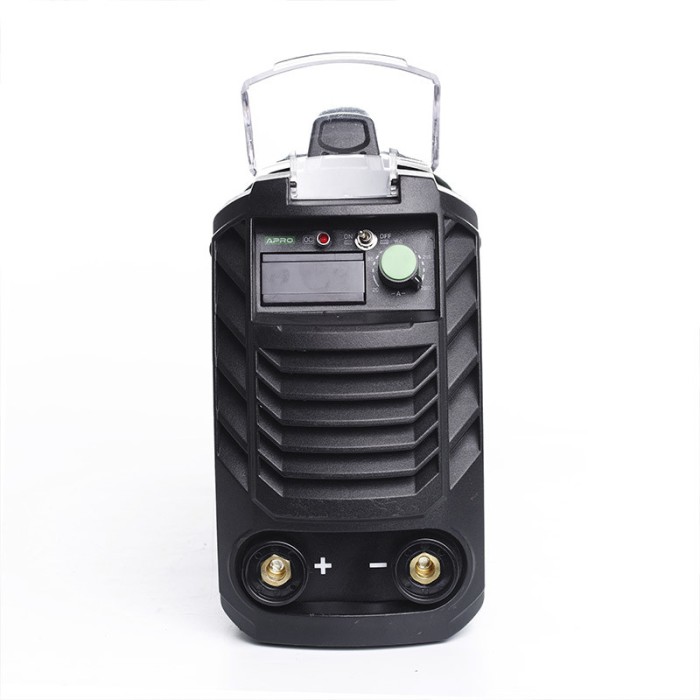 Зварювальний апарат інверторний APRO MMA-160 LV, ел. 5мм, + набір кабелів