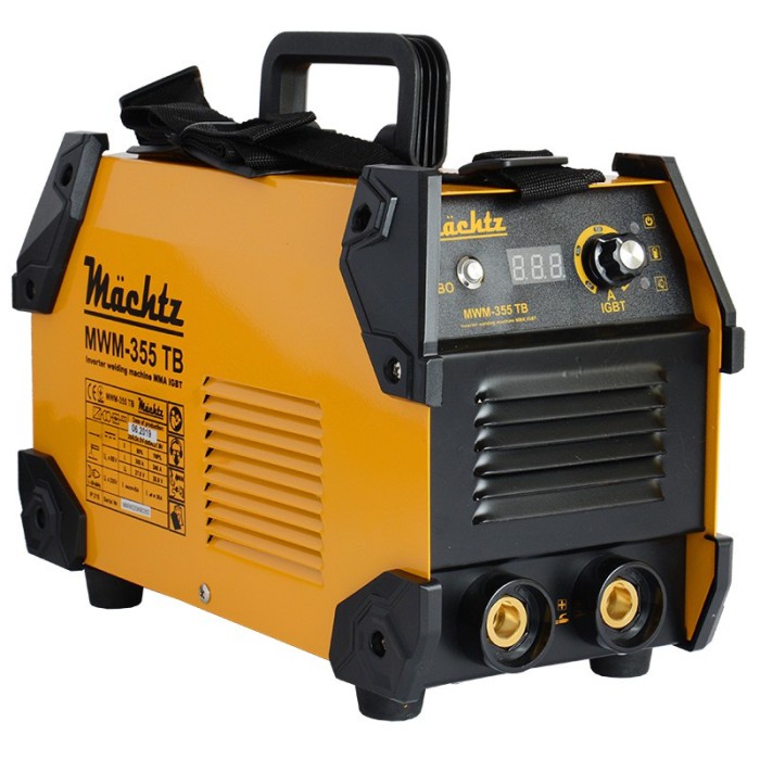 Зварювальний інверторний апарат Machtz MWM-355 TB, 8.5 кВт, зварювальний струм 20-300 А, діаметр електрода 1.6-5.0