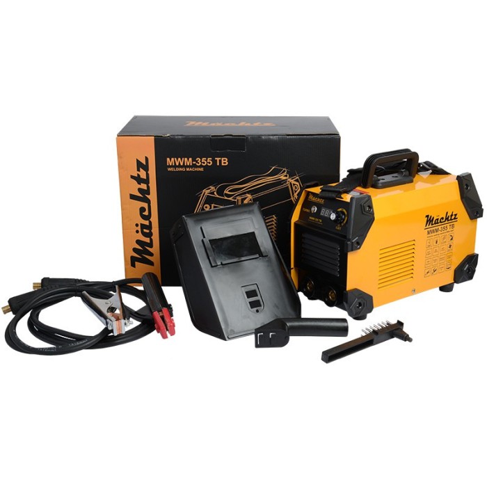 Зварювальний інверторний апарат Machtz MWM-355 TB, 8.5 кВт, зварювальний струм 20-300 А, діаметр електрода 1.6-5.0