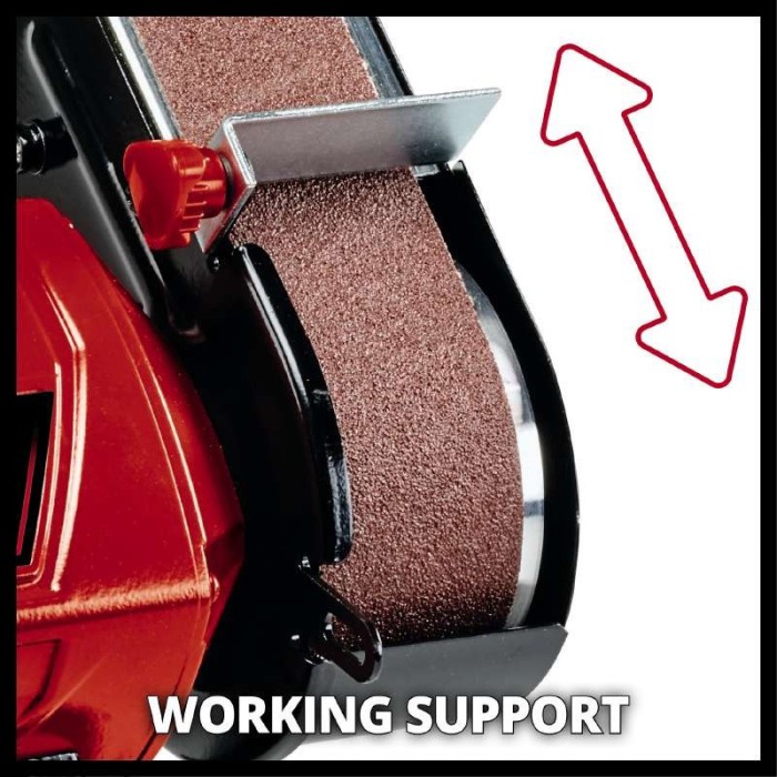 Точильний верстат стрічка/коло Einhell TC-US 350, 350 Вт, диск 150 мм, стрічка 50х686 мм