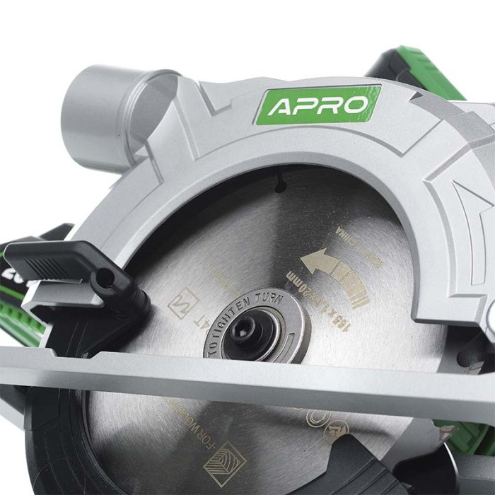 Циркулярная пила APRO 20В, 165мм, 20CS, без АКБ