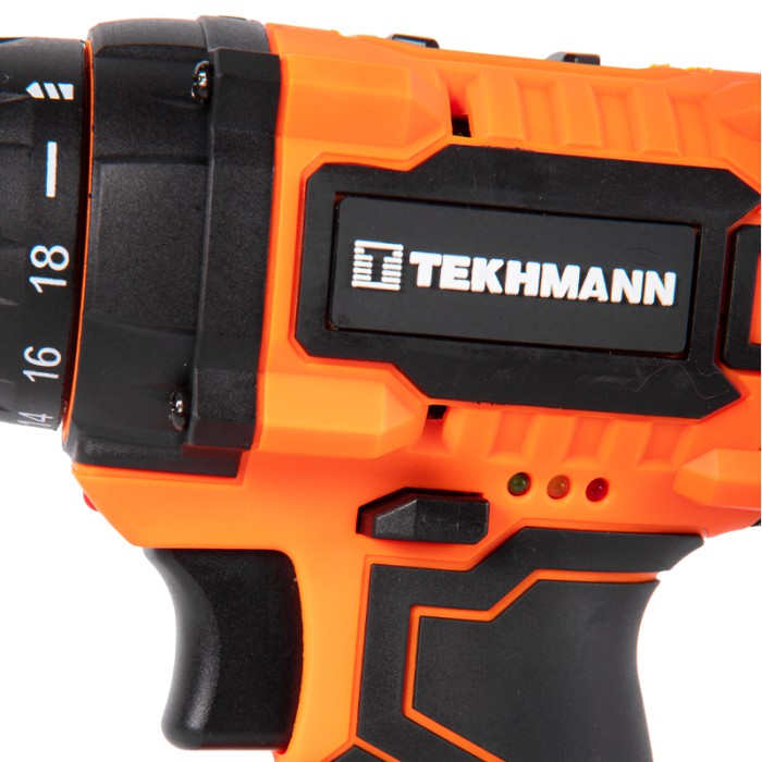 Ударний акумуляторний шуруповерт Tekhmann TCD-18 LiW, 18, 2 акк, 2 Ач, 2 швидкості, 28 Нм, LED, кейс