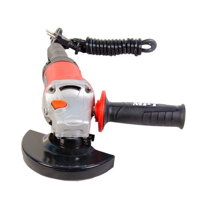 Кутова шліфувальна машина (болгарка) MPT MAGL9003.02, 125 мм, 900 Вт, 11000 об/хв, довга ручка
