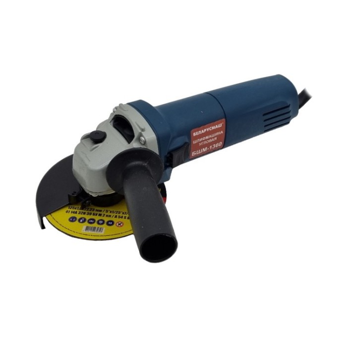 Кутова шліфувальна машина (болгарка) Беларусмаш БШМ-1360 (125 мм, регулювання обертів)