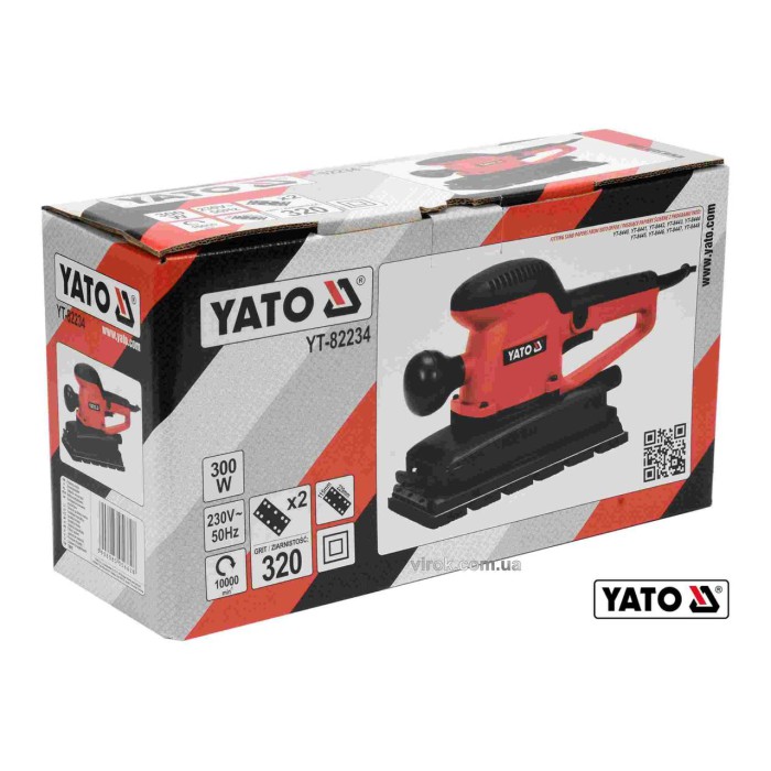Вибрационная орбитальная шлифмашина YATO YT-82234 (300 Вт 115-230 мм)