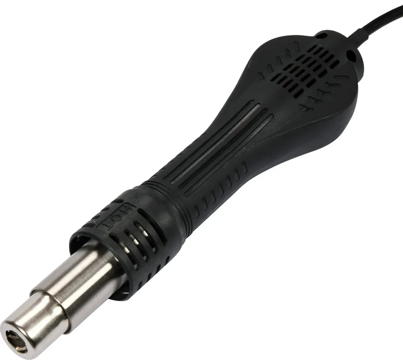 Фен-мережева станція YATO: 750 Вт, t°= 100 - 500°С, повітряний потік - 120 л/хв, LCD табло, 4 форсунки Фен-мережева станція YATO: 750 Вт, t°= 100 - 500°С, повітряний потік - 120 л/хв, LCD табло, 4 форсунки