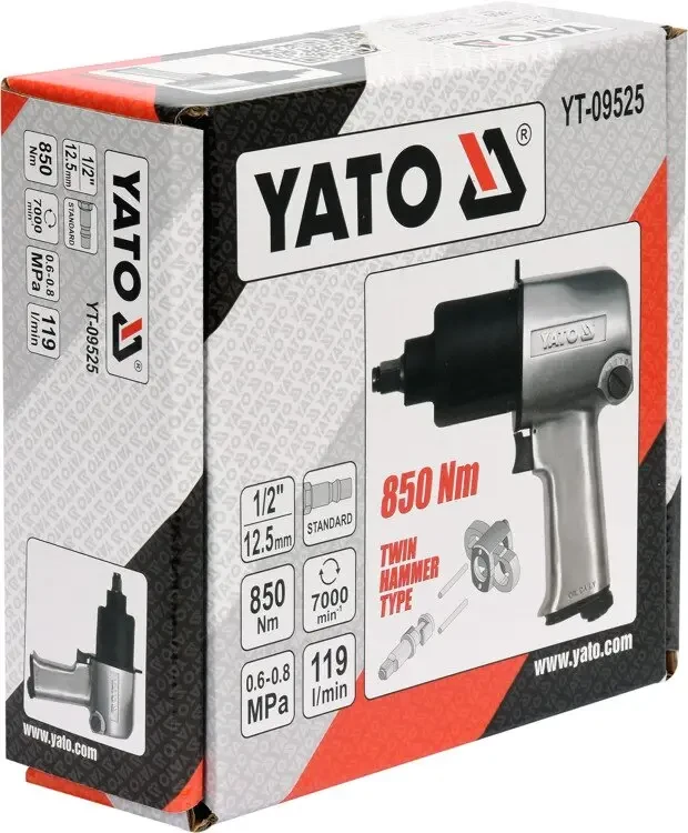 Гайковерт пневматичний ударний YATO YT-09525  1/2