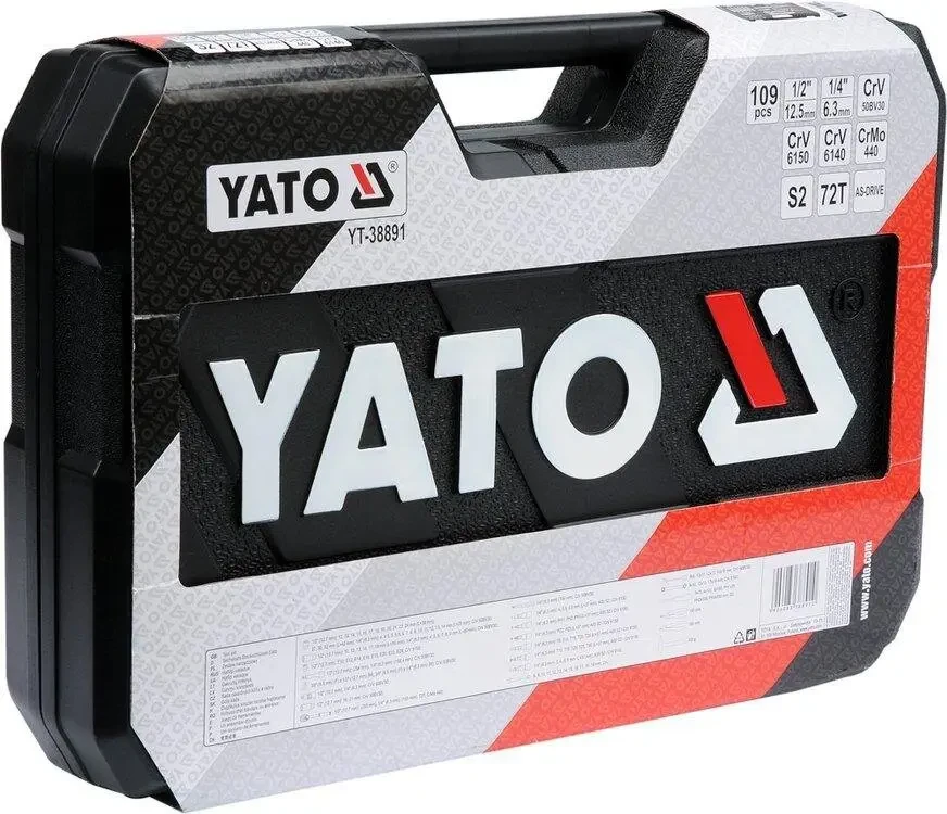 Набір інструментів YATO YT-38891, 109 предметів
