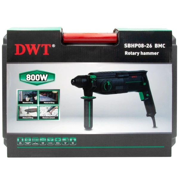 Перфоратор DWT SBHP08-26 BMC (800 Вт; 2.8 Дж, кейс) Перфоратор DWT SBHP08-26 BMC (800 Вт; 2.8 Дж, кейс)