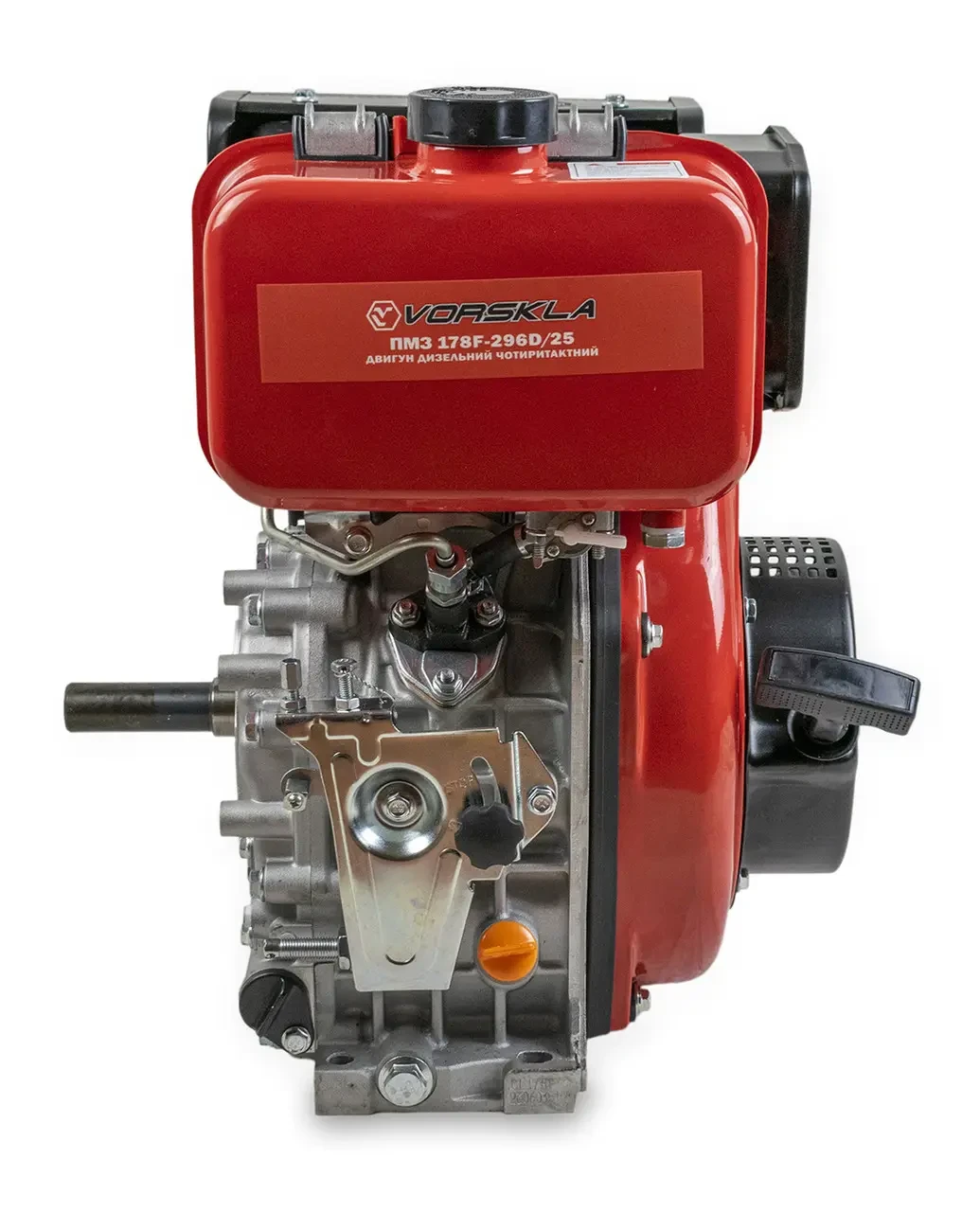 Дизельний двигун VORSKLA ПМЗ 178F-296D/25  (296 см3, діаметр валу 25 мм)