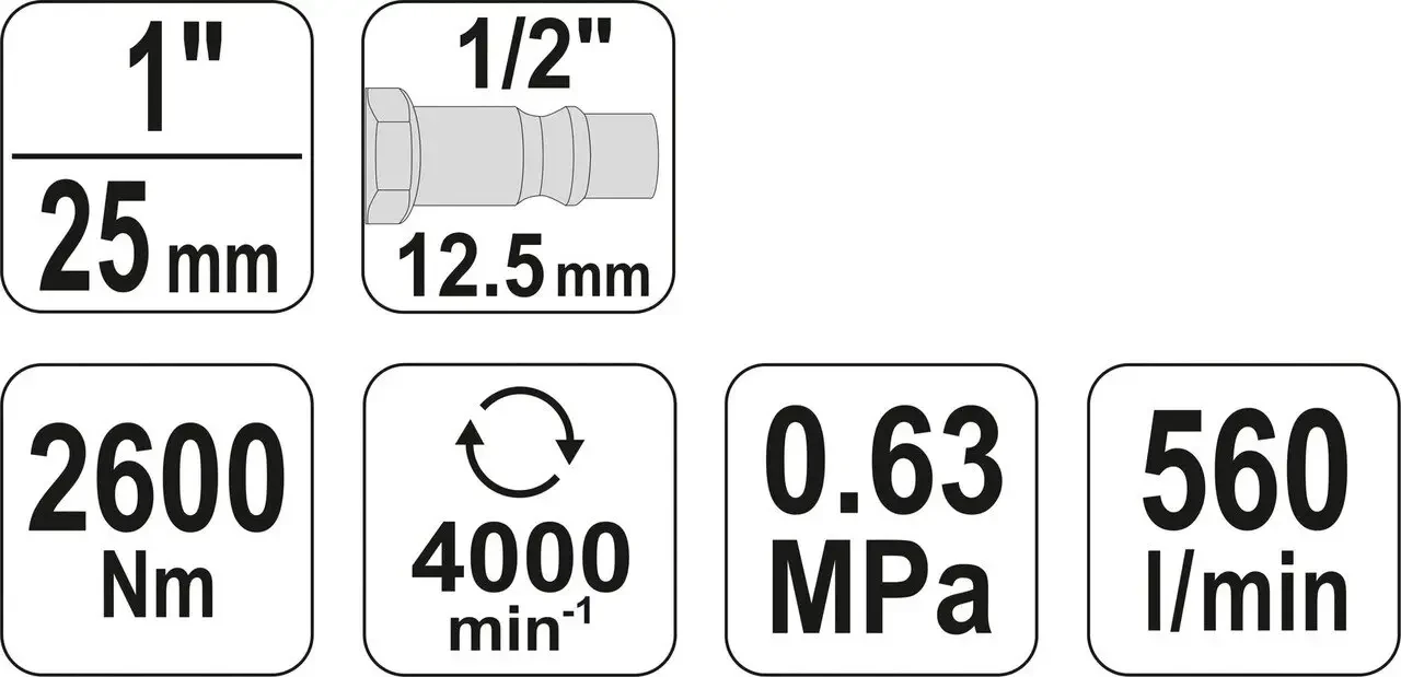 Гайковерт пневматичний ударний YATO YT-0960  1