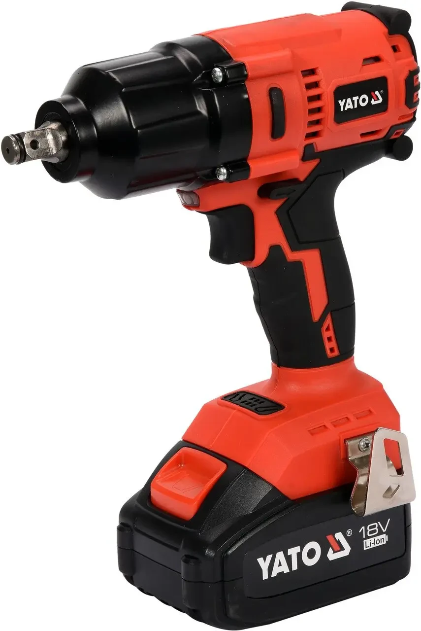 Гайковерт ударний акумуляторний безщітковий YATO YT-82806 (Li-Ion 18 В 3 А·год 700 Нм 1/2