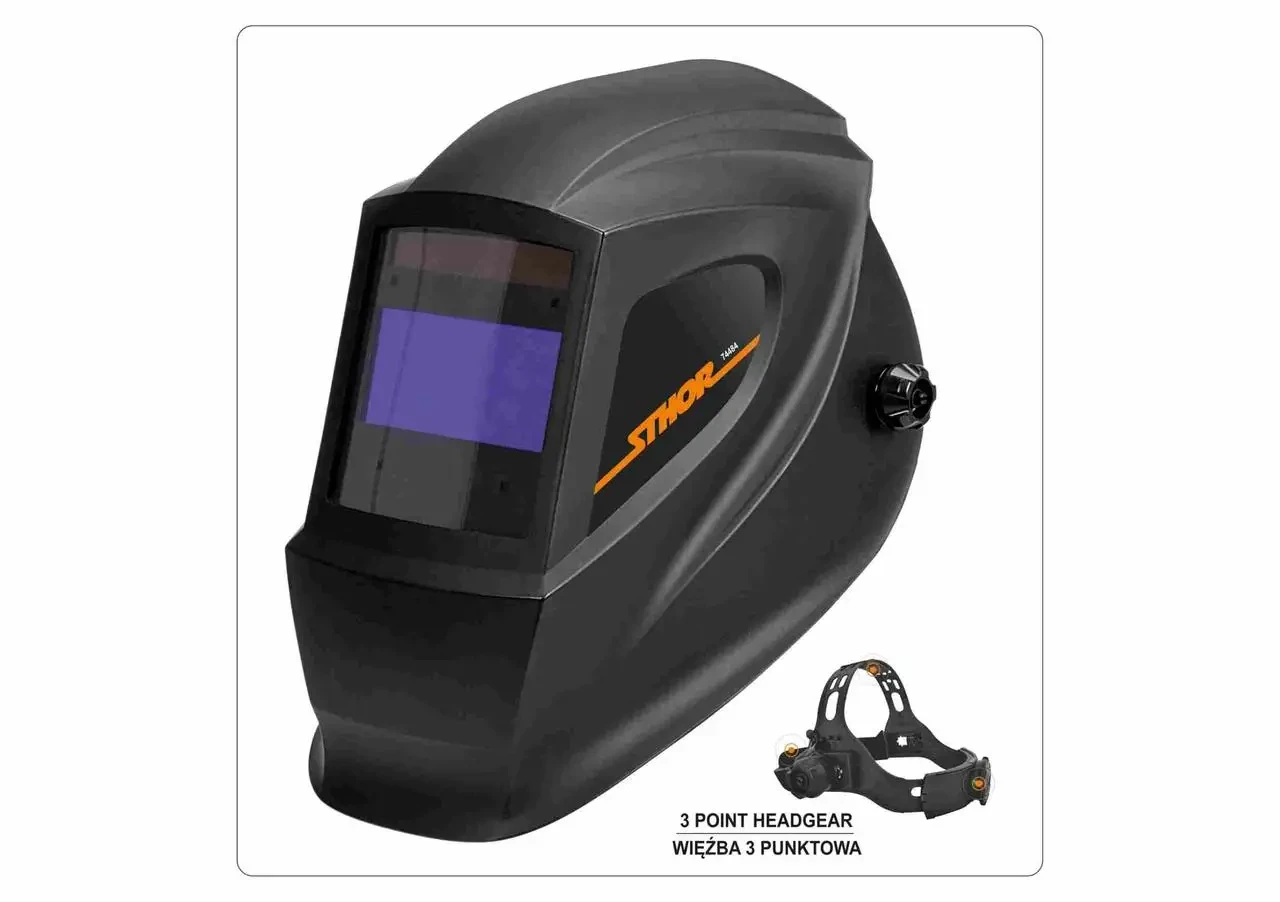 Маска зварювальника з автозатемненным світлофільтром 100 х 50 мм STHOR 74484