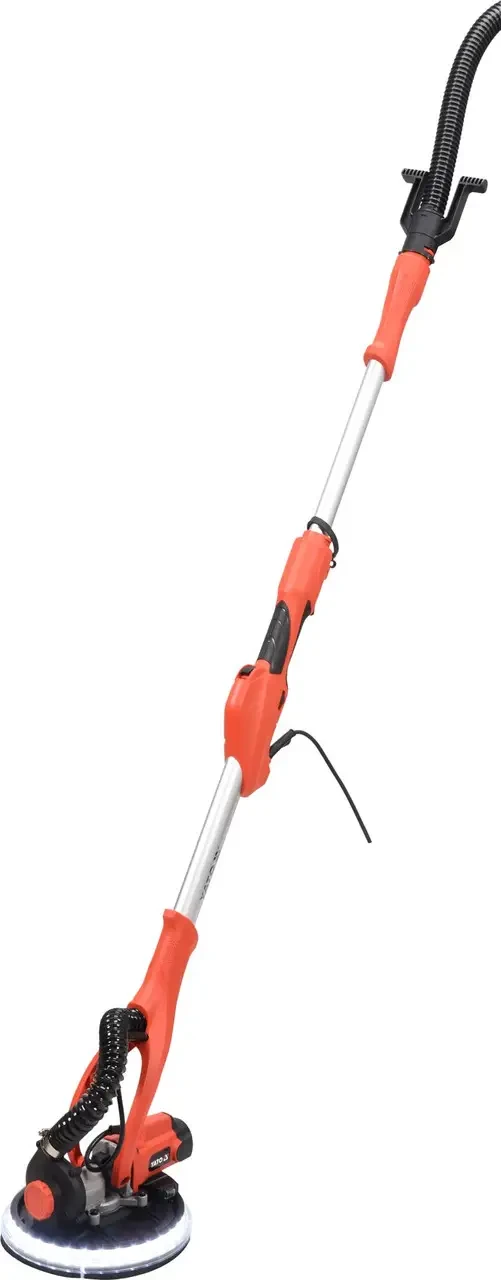 Шліфмашина для стін і стель на штанзі мережева YATO: 820Вт, диск Ø=225мм, макс. L=165см з пиловт.[2]