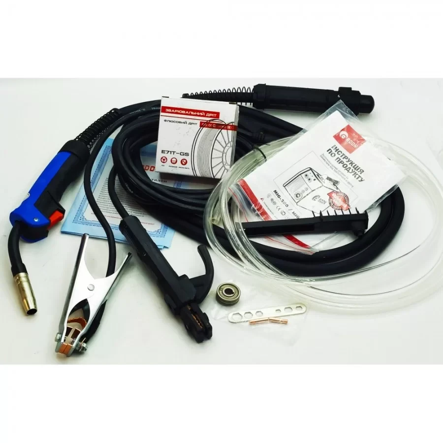 Зварювальний напівавтомат Edon MIG-308 2 в 1 MIG-308, 6.4 кВт, ККД 85%, зварювальний струм 20-300 А, електрод