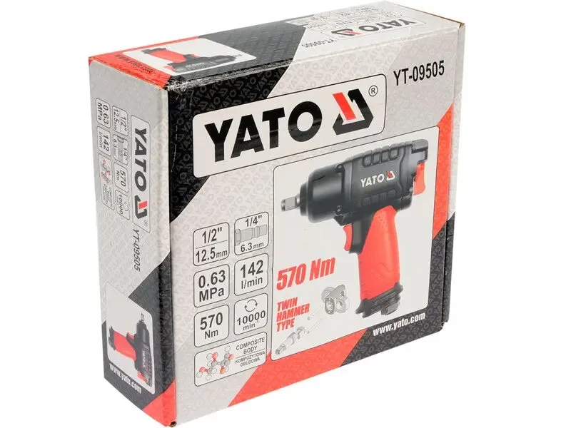 Гайковерт пневматичний ударний YATO YT-09505  1/2
