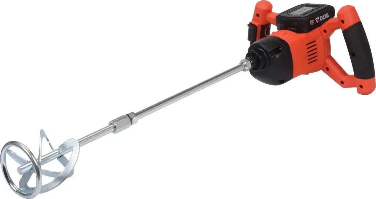 Міксер акумуляторний YATO YT-82880  Li-Ion 18 2 Ач 650 об/хв М14 Міксер акумуляторний YATO YT-82880  Li-Ion 18 2 Ач 650 об/хв М14