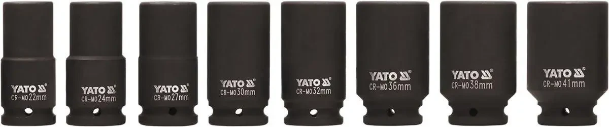 Набір головок торцевих ударних YATO 3/4