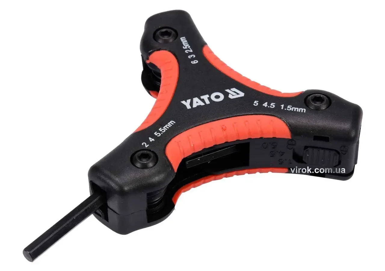 Набір шестигранних ключів YATO YT-05644, HEX H1.5-H6 TORX T9-T40 26 шт.