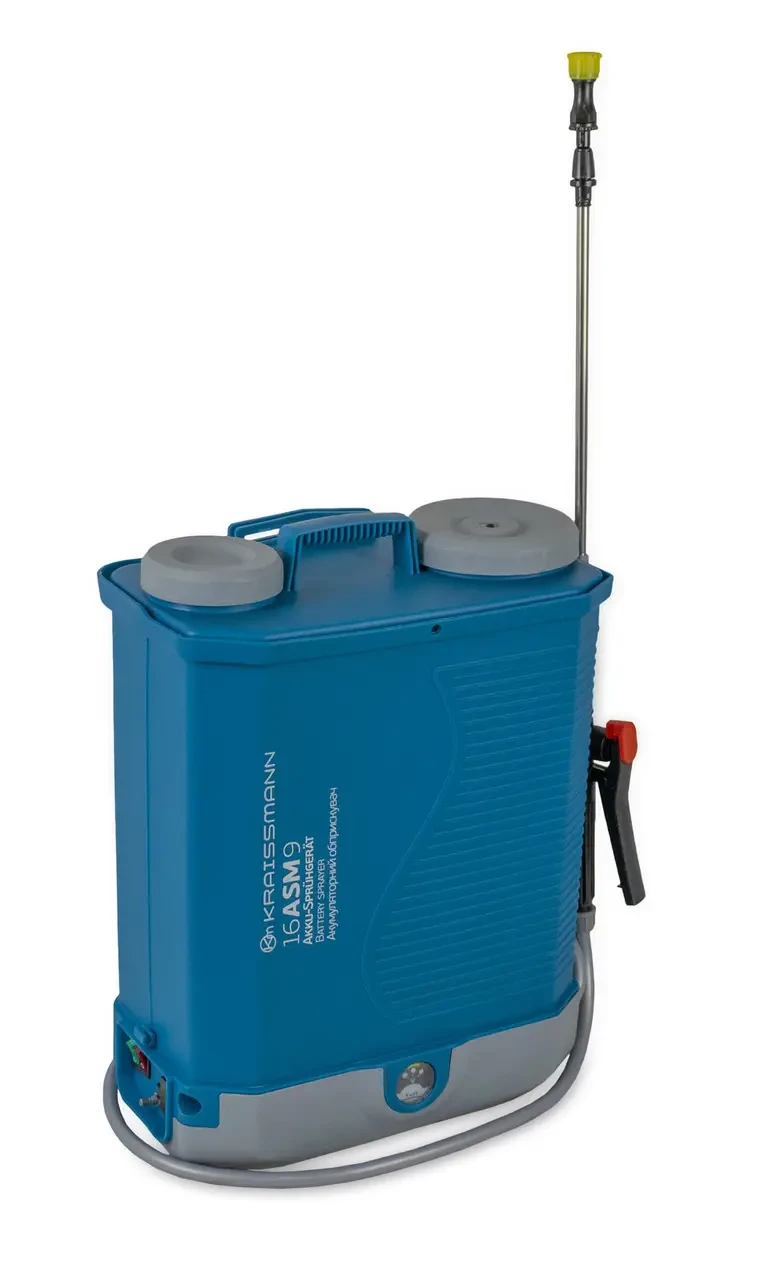 Опрыскиватель аккумуляторный KRAISSMANN 16 ASM 9 (16 л, 9 А*ч, встроенный миксер)