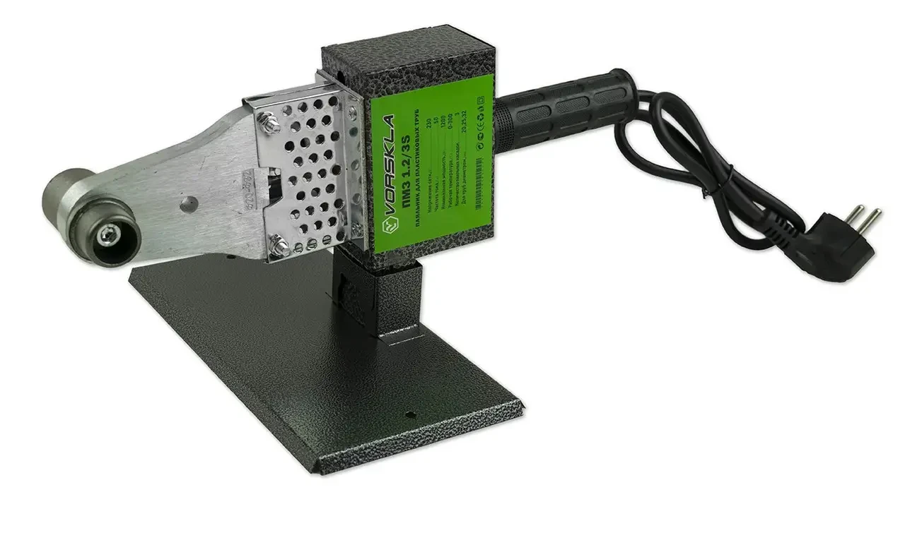 Паяльник для пластикових труб VORSKLA  ПМЗ 1,2/3S з відрізними ножицями