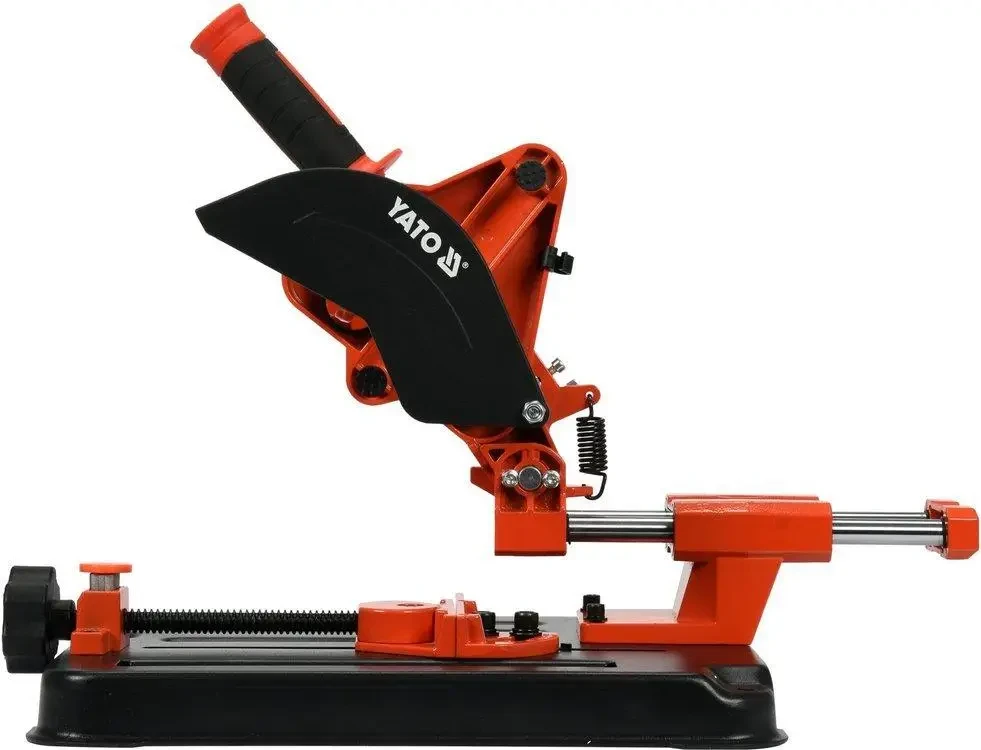 Штатив для шліфмашинки кутової (Ø125) YATO YT-82972, хід повзунка- 130 мм, глиб.- 30 мм, станина- 160х 160 см