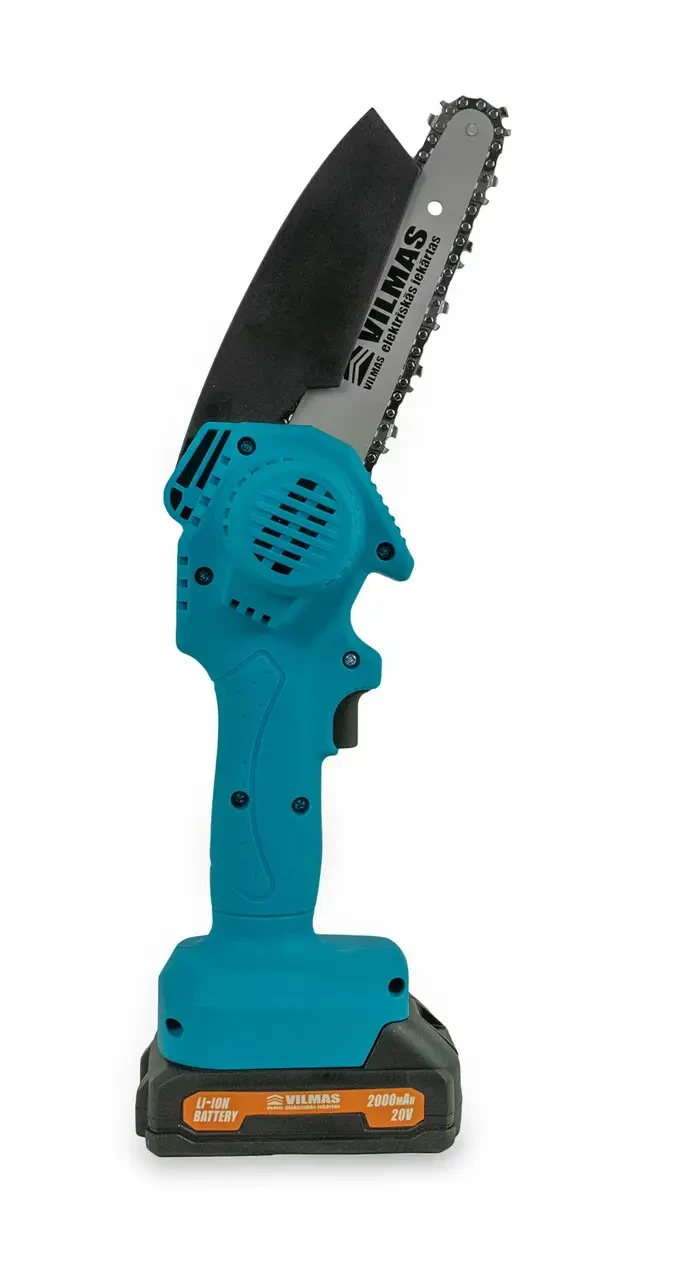 Акумуляторна міні-ланцюгова пила VILMAS 152-CCS-20/2 (2 АКБ 20В, 2 Аг, 1 шина та 2 ланцюги в комплекті)