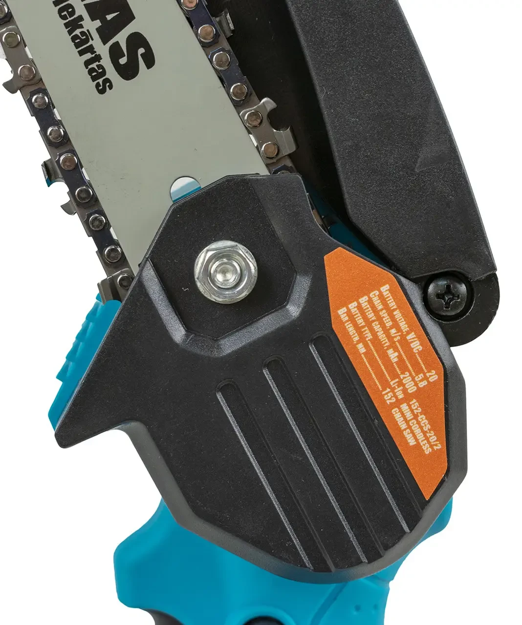 Акумуляторна міні-ланцюгова пила VILMAS 152-CCS-20/2 (2 АКБ 20В, 2 Аг, 1 шина та 2 ланцюги в комплекті)