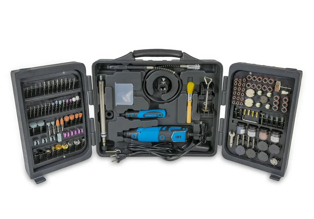 Гравер KRAISSMANN 180 SGW 236A (2 гравери в комплекті, 236 насадок, кейс)